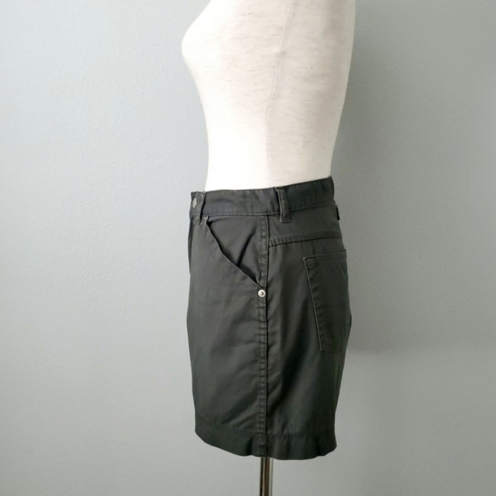 Palmetto's Vintage Army Green High Waisted Boho Festival Shorts, Size 9 - Picture 5 of 16